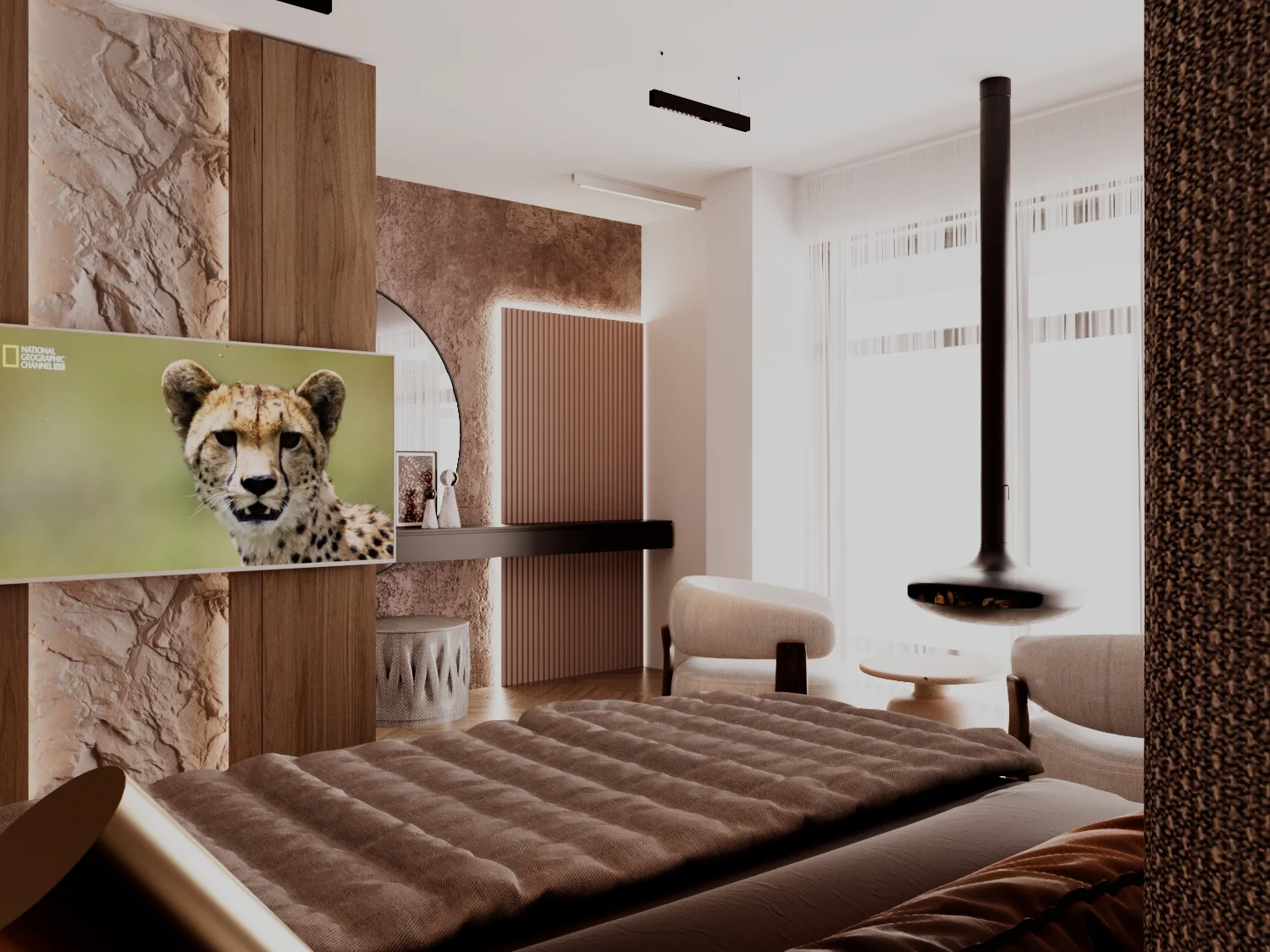 Ankara villa iç mimarlık projesi – Beytepe villa salon ve yaşam alanı tasarımı, Lorass Mimarlık